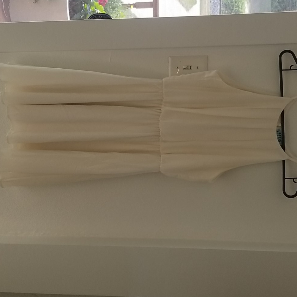 Cream cocktail dress